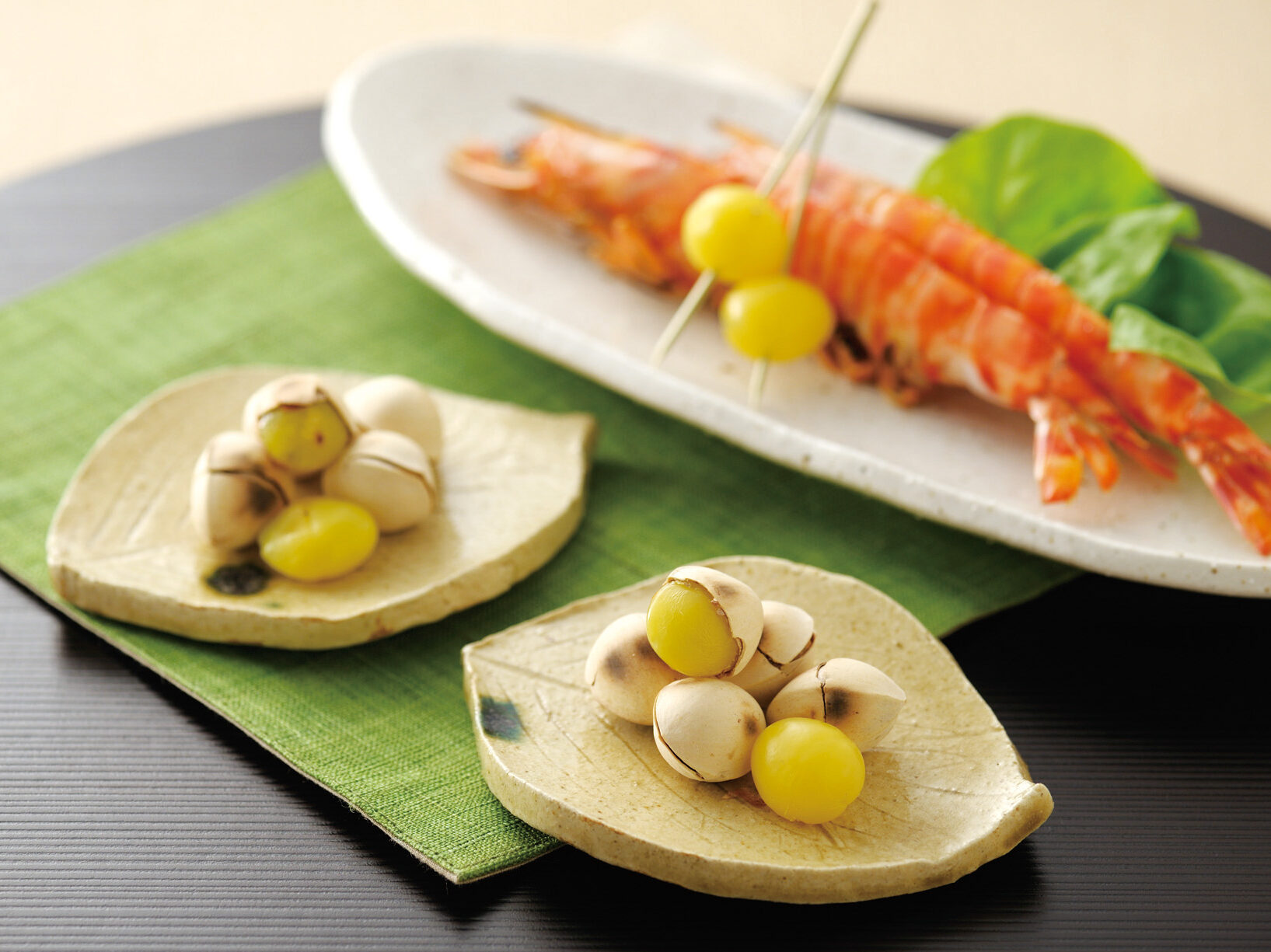 ガスで美味しいレシピ コンロの機能と調理サポートグッズをフル活用 焼きぎんなん えびの塩焼き